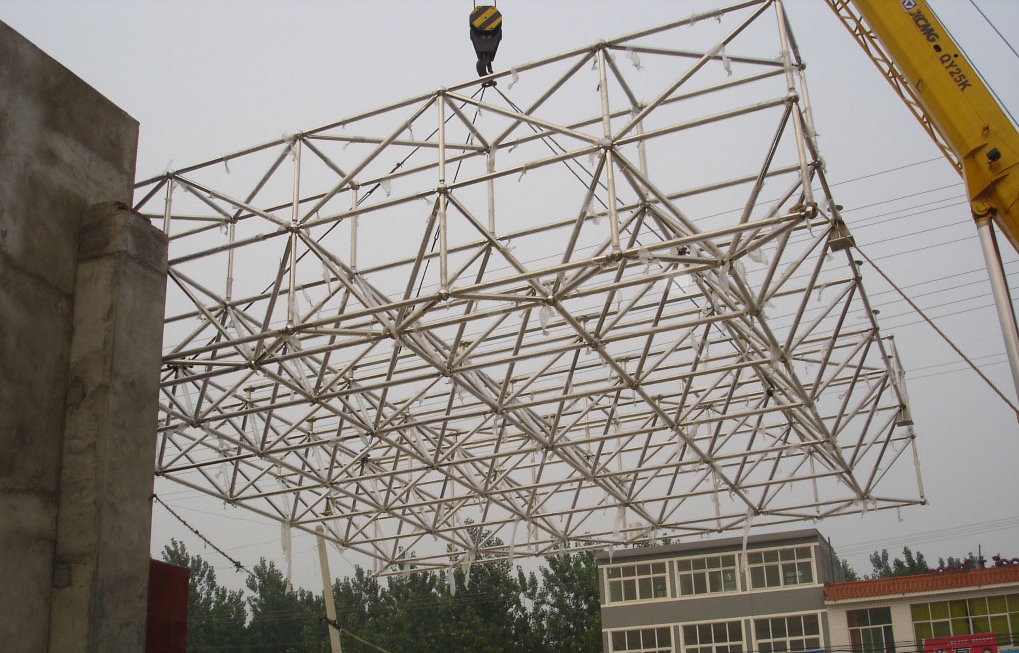 龙岩不锈钢门头网架安装