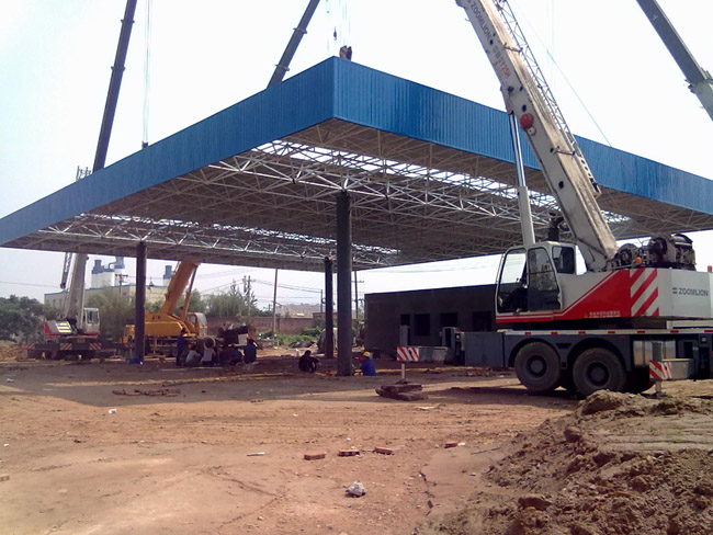 龙岩加气站网架工程