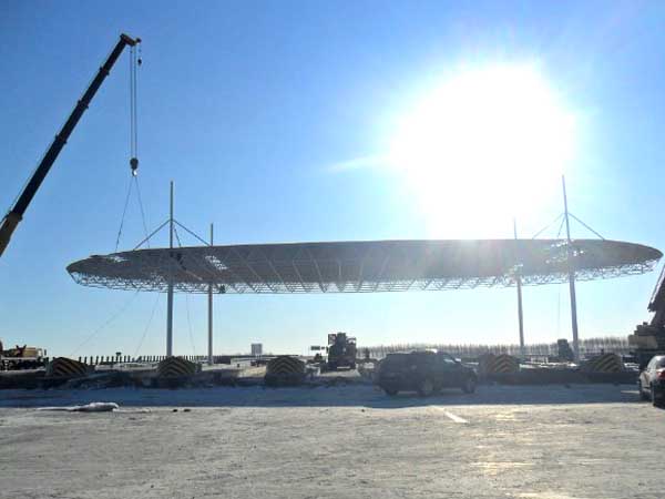 龙岩加油站网架案例